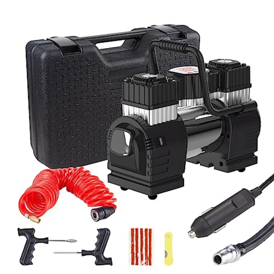 Tire Inflator Dual Cylinder - Compresseur d'air double cylindre DC 12V