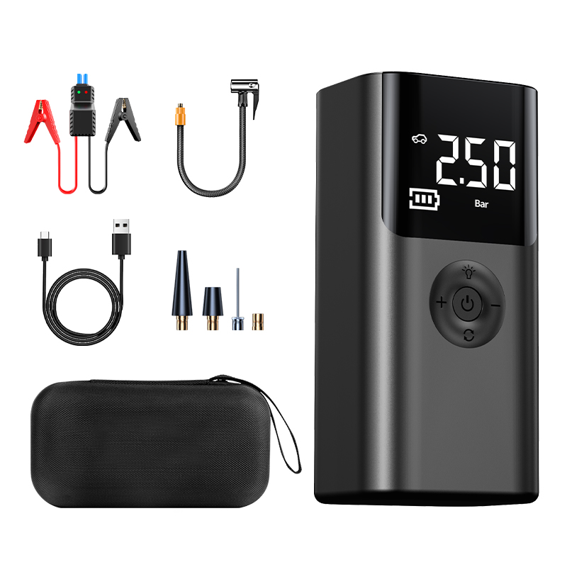 Portable Air Compressor Jump Starter Combo - Compresseur d'air multifonctionnel, démarreur de saut,