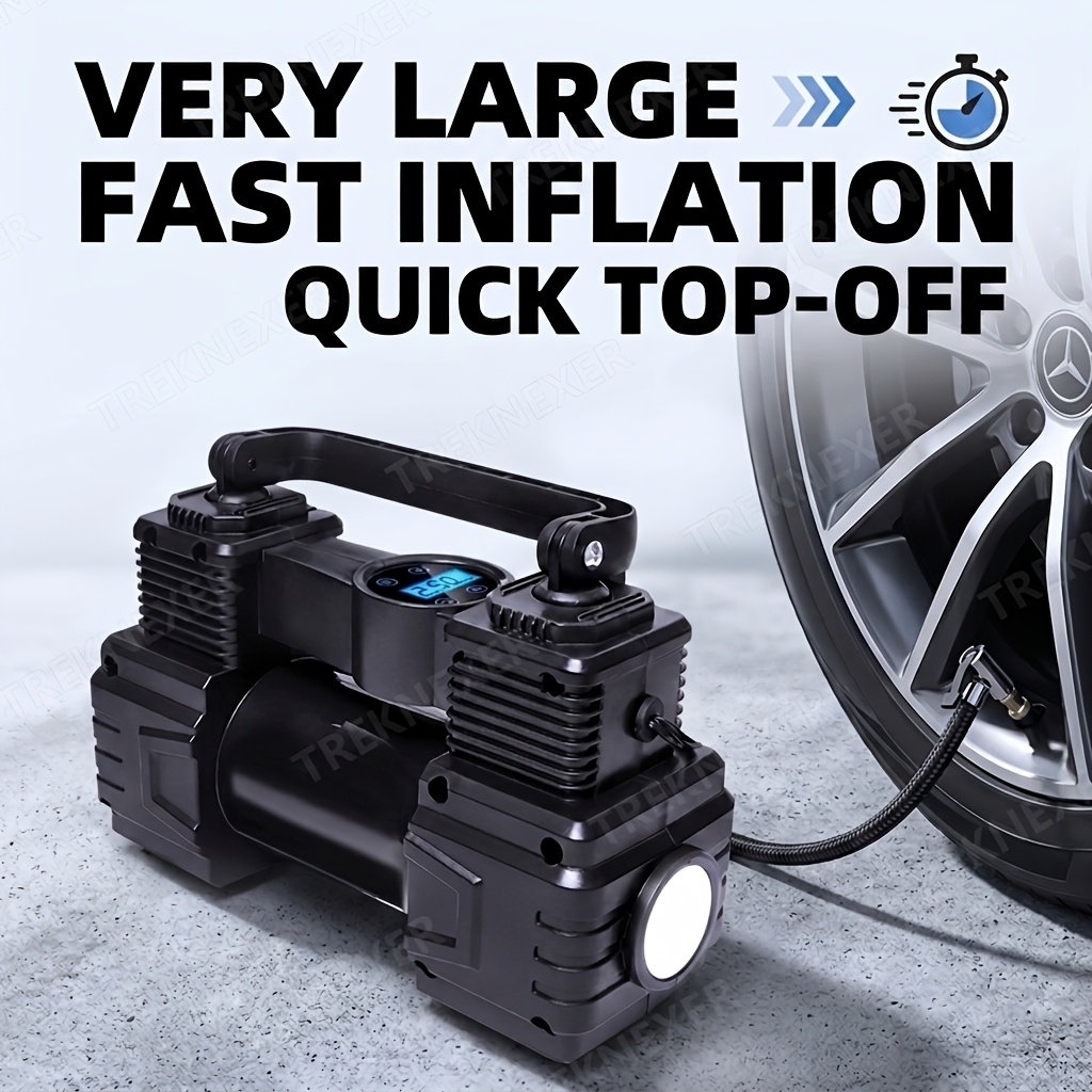 Portable Air Compressor 12V Digital - Compresseur d'air portable pour pneus de