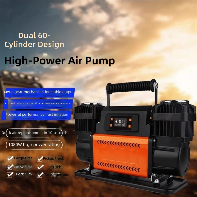 Tire Inflator Dual Cylinder - Pompe à air numérique à double