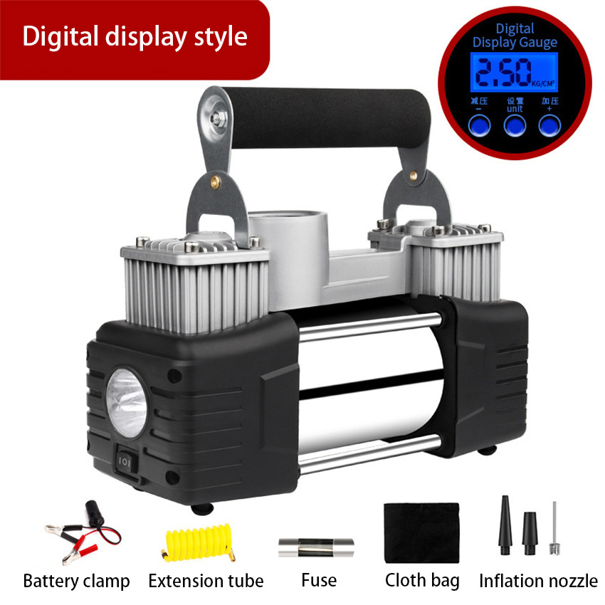 Tire Inflator Dual Cylinder - Pompe à air pour voiture 12V