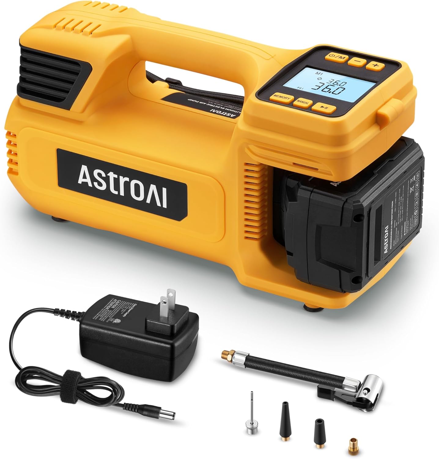 Cordless Tire Inflator 150Psi - Compresseur d'air portable sans fil, gonfleur