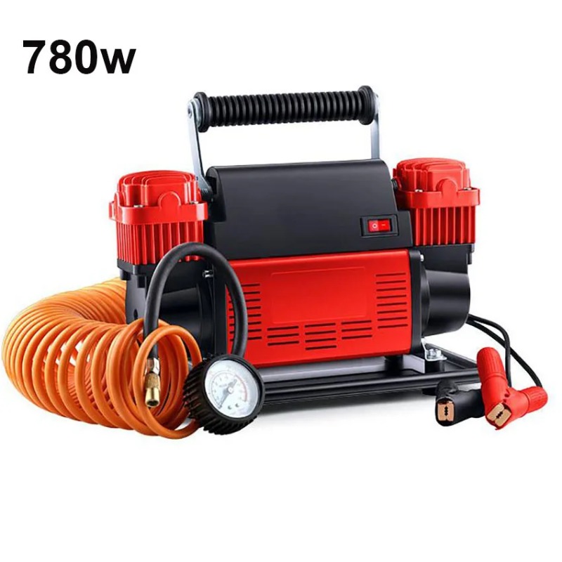 Tire Inflator Dual Cylinder - Compresseur d'air Portable gonfleur de pneus