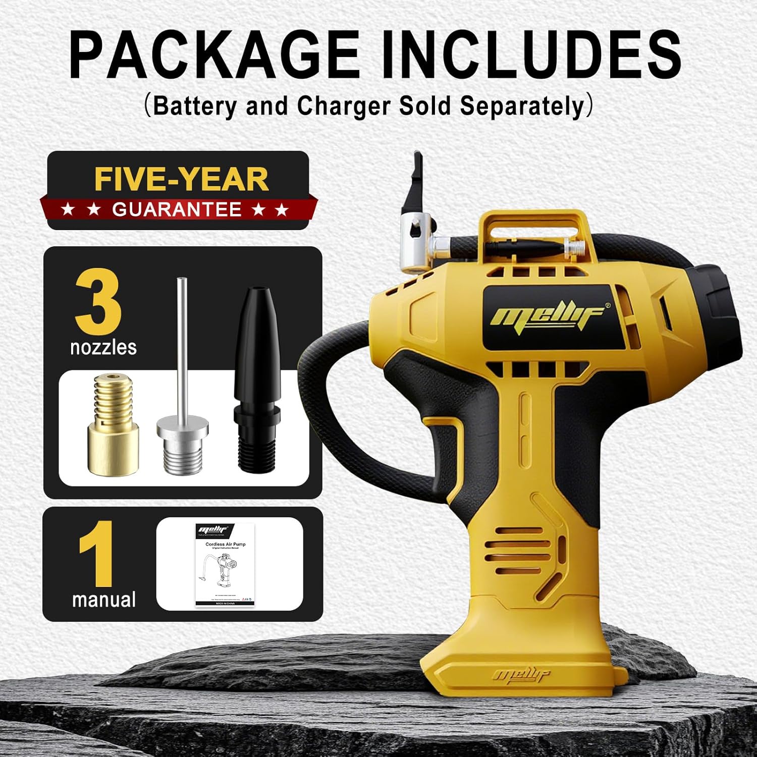 Gonfleur de pneus 160 PSI comp - Cordless Air Pump 20V Battery avis et prix