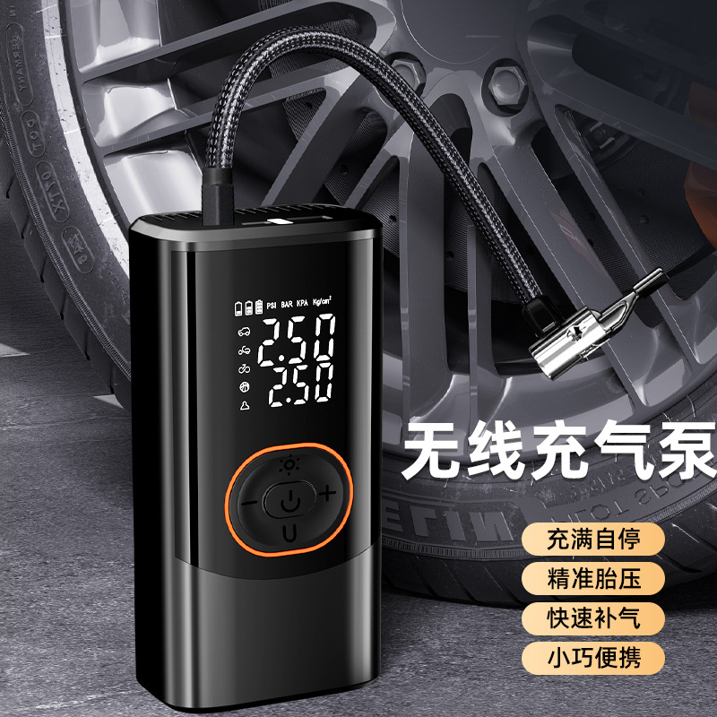 Pompe à air portable sans fil  - Digital Tire Pressure Gauge Rechargeable avis et prix