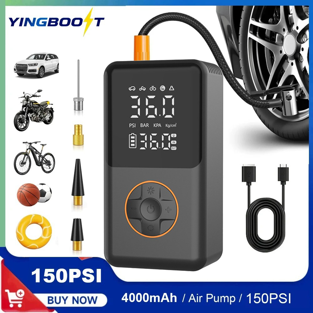 YINGBOOST Mini pompe à pneu de - Cordless Tire Inflator 150Psi avis et prix