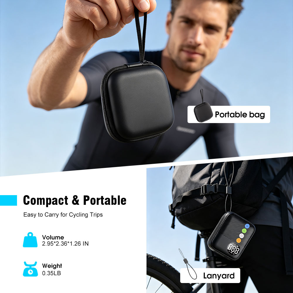 Pompe à vélo sans fil CARSUN M - Cordless Tire Inflator 150Psi avis et prix