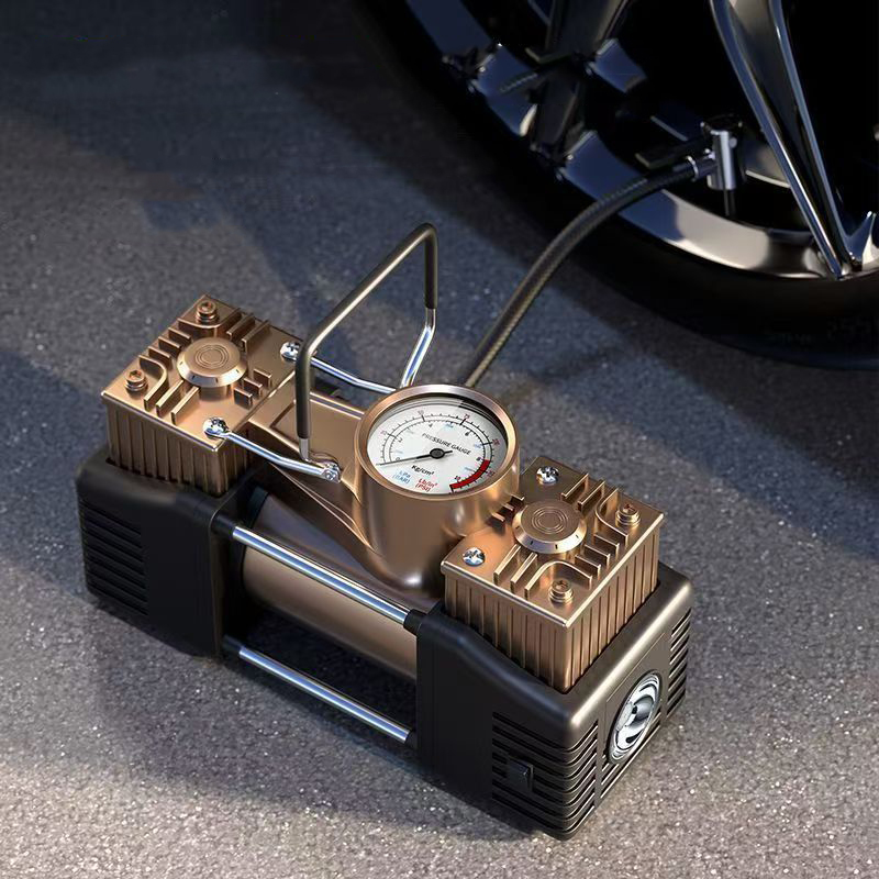 Pompe à air pour voiture à dou - Tire Inflator Dual Cylinder avis et prix