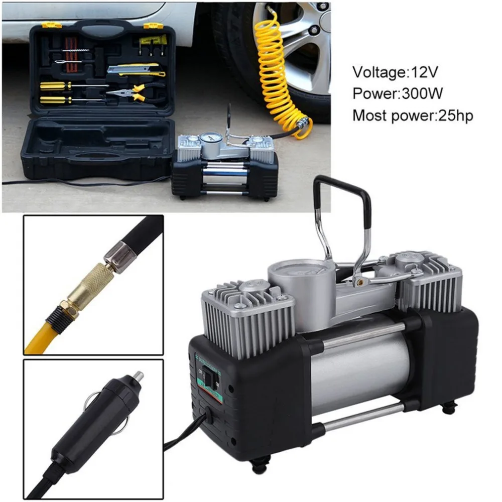Compresseur d'air de voiture 1 - Tire Inflator Dual Cylinder avis et prix
