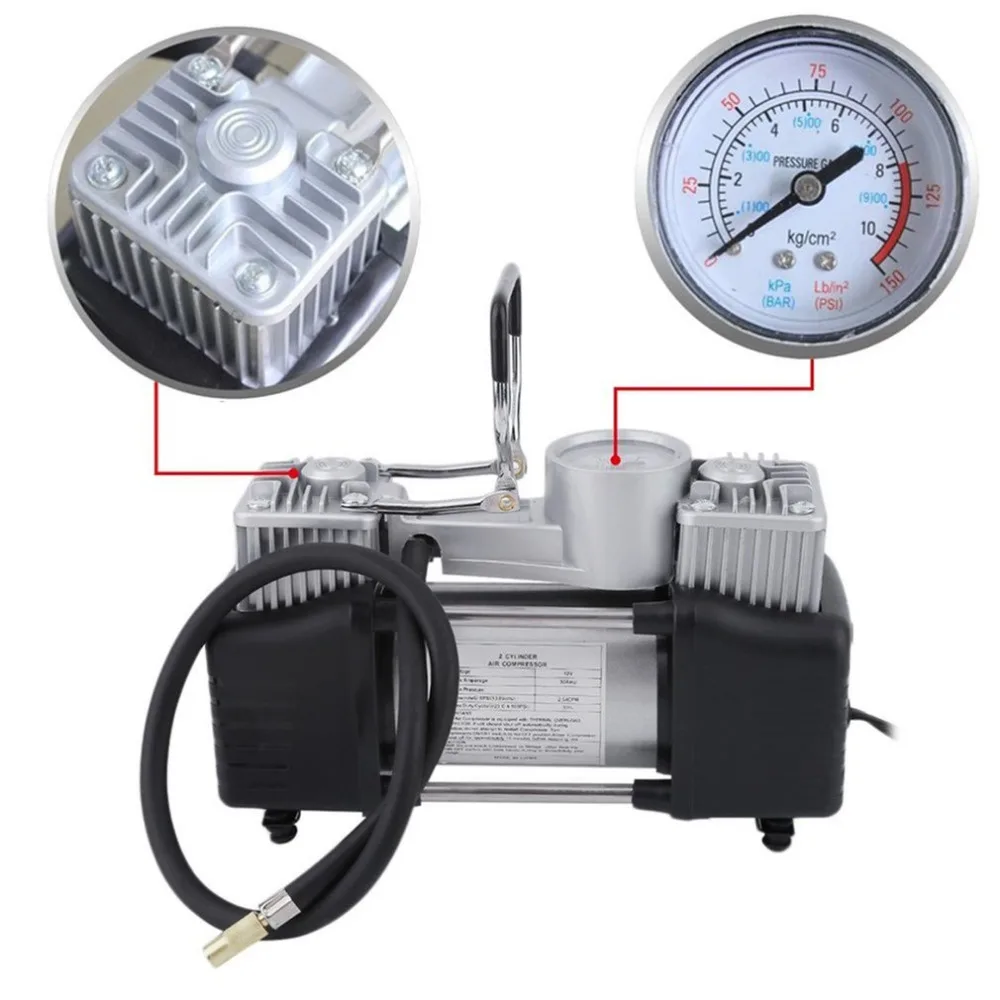 Compresseur d'air de voiture 1 - Tire Inflator Dual Cylinder avis et prix