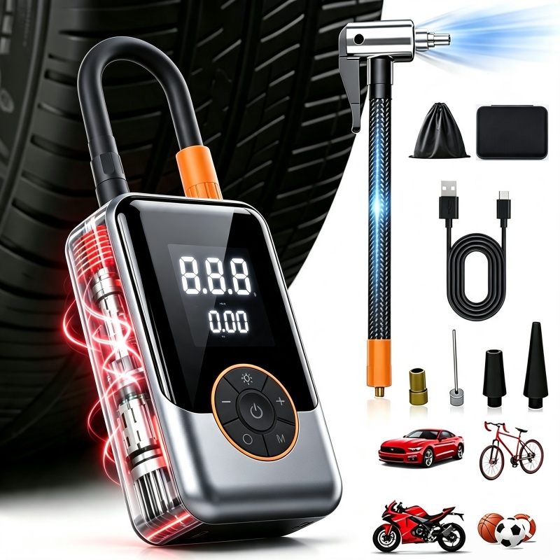 Mini Jauge Numérique à Afficha - Digital Tire Pressure Gauge Rechargeable avis et prix