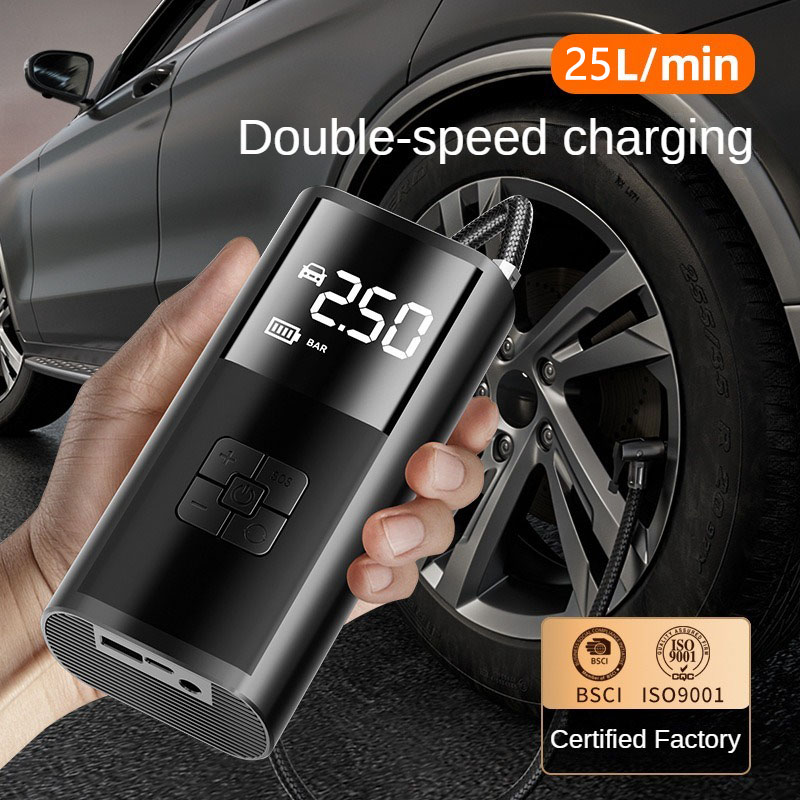 Pompe à air de voiture filaire - Tire Inflator Dual Cylinder avis et prix