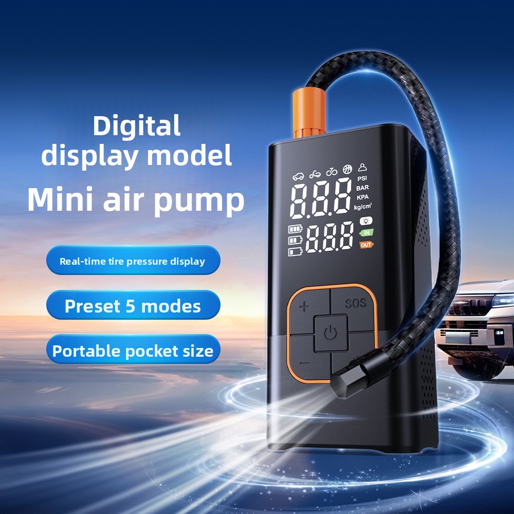 Mini compresseur d'air électri - Portable Air Compressor 12V Digital avis et prix