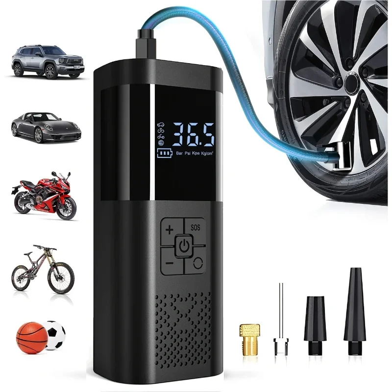 Compresseur d'air portable pou - Cordless Tire Inflator 150Psi avis et prix