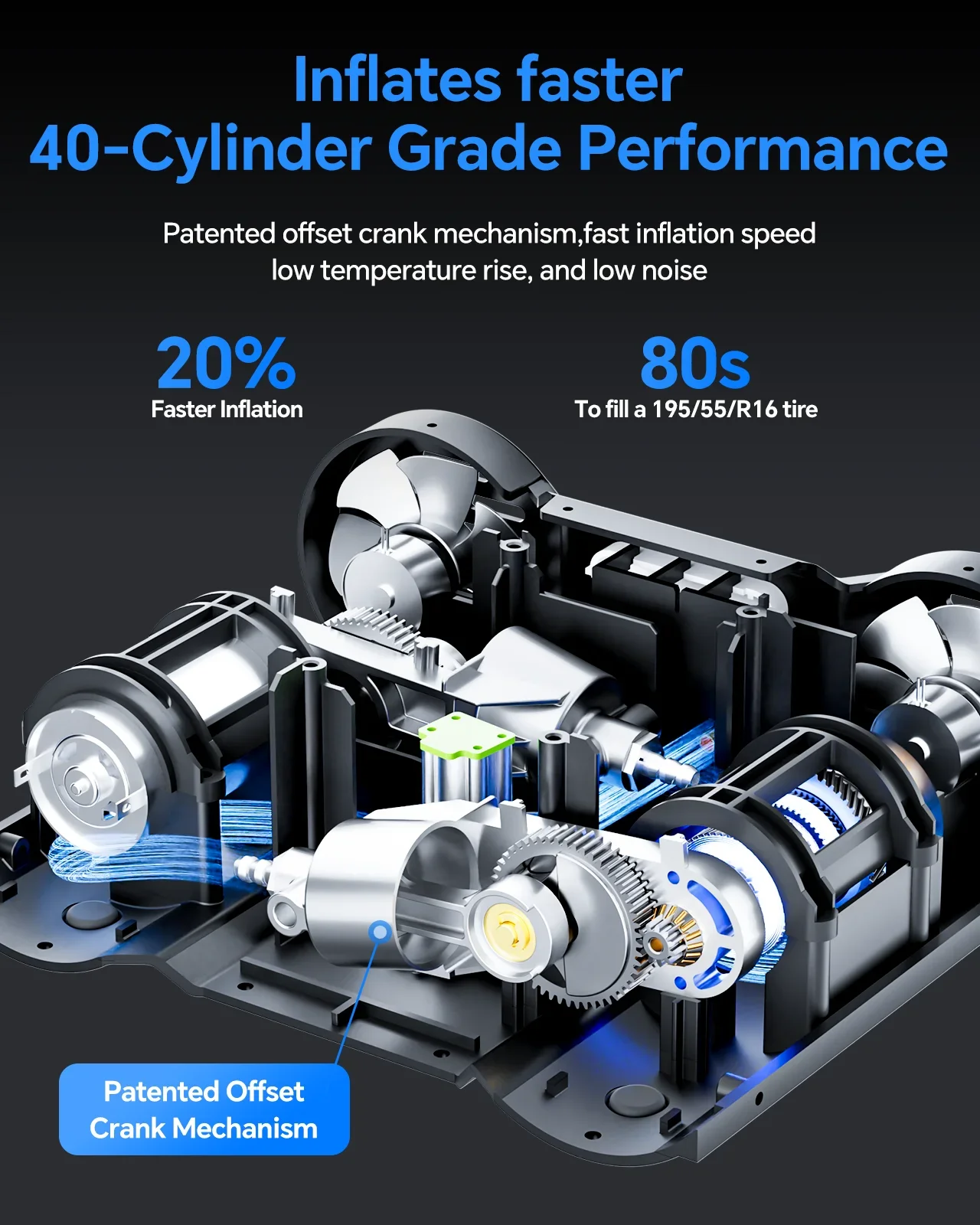 Compresseur d'air à double cyl - Tire Inflator Dual Cylinder avis et prix