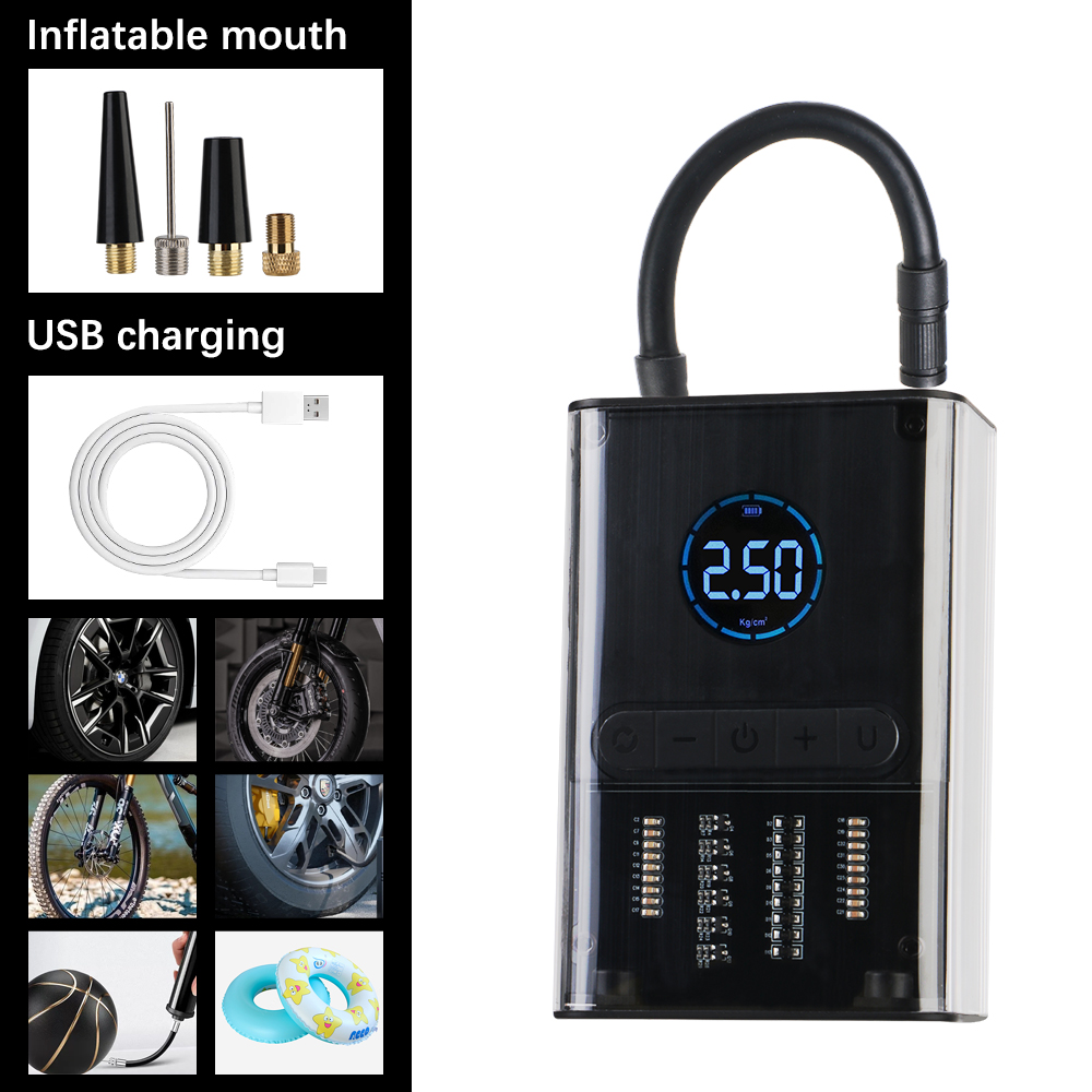 Pompe à air portable sans fil  - Portable Air Compressor 12V Digital avis et prix