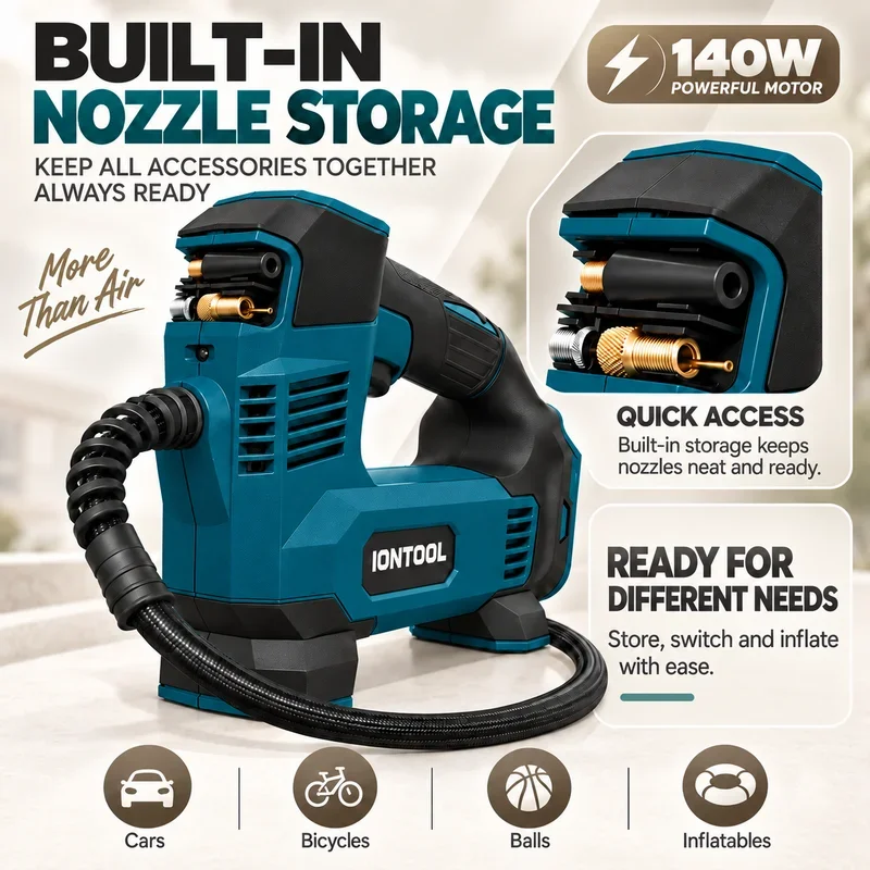 Gonfleur sans fil et sans bala - Cordless Tire Inflator 150Psi avis et prix