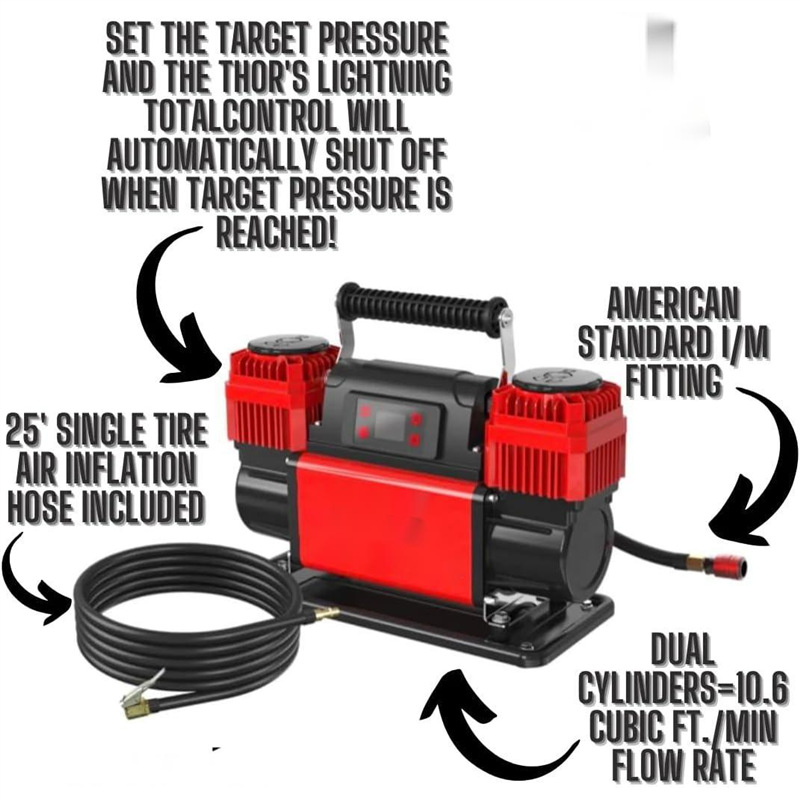 Pompe à air de voiture intelli - Tire Inflator Dual Cylinder avis et prix