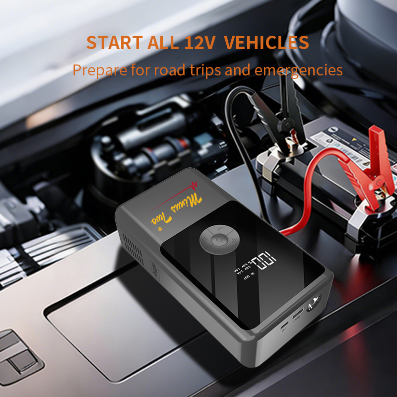 Démarreur de voiture portable  - Portable Air Compressor Jump Starter Combo avis et prix