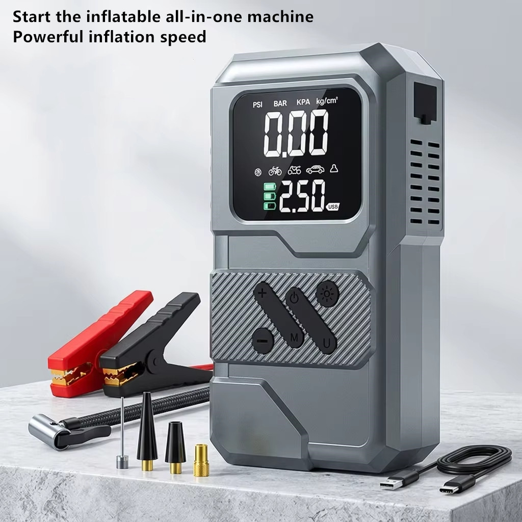 Démarreur de voiture avec comp - Portable Air Compressor 12V Digital avis et prix
