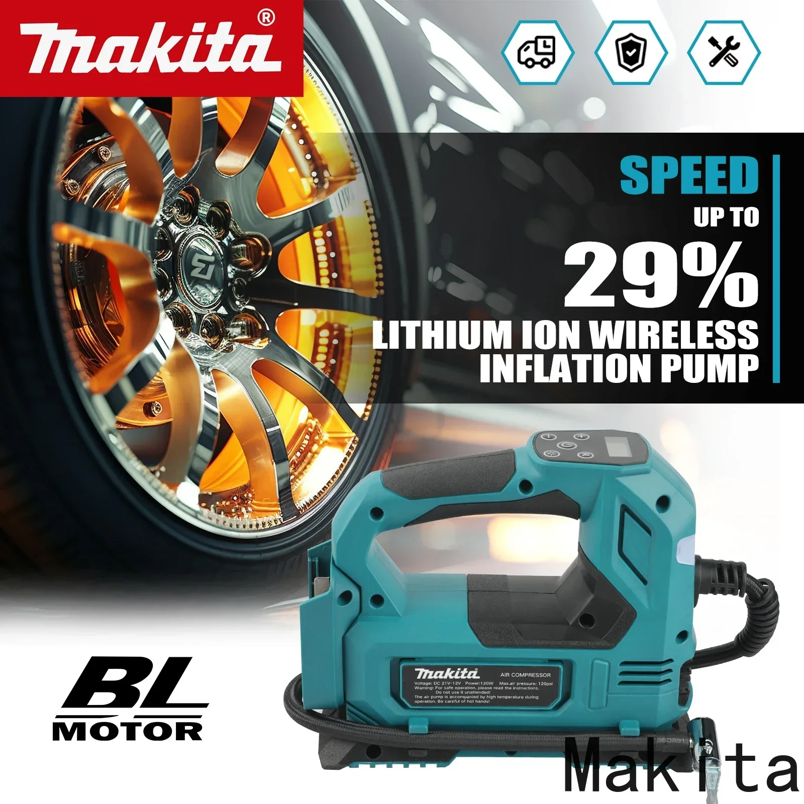 Makita DYS59 – gonfleur automa - Cordless Tire Inflator 150Psi avis et prix