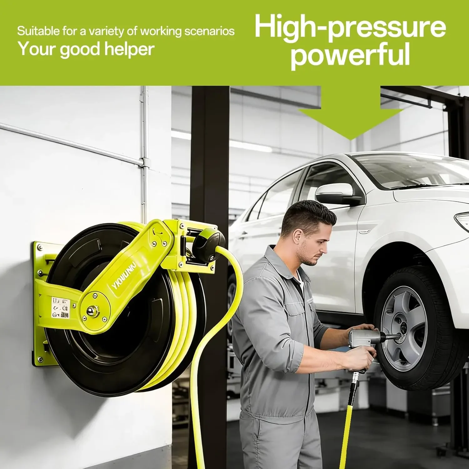 Enrouleur de tuyau d'air rétra - Air Compressor 300Psi Heavy Duty avis et prix