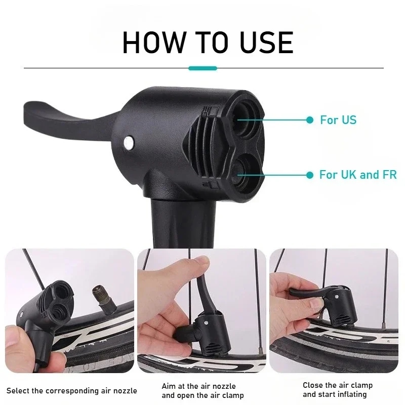 1/2/3/4/5 PIÈCES Tête de pompe - Tire Inflator Nozzle Kit avis et prix