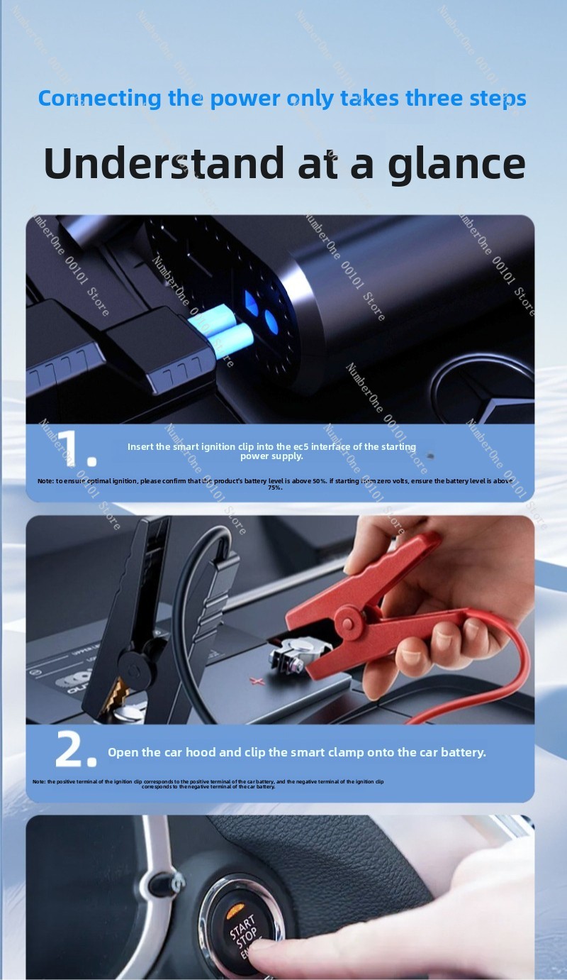 Compresseur d'air pour voiture - Portable Air Compressor Jump Starter Combo avis et prix