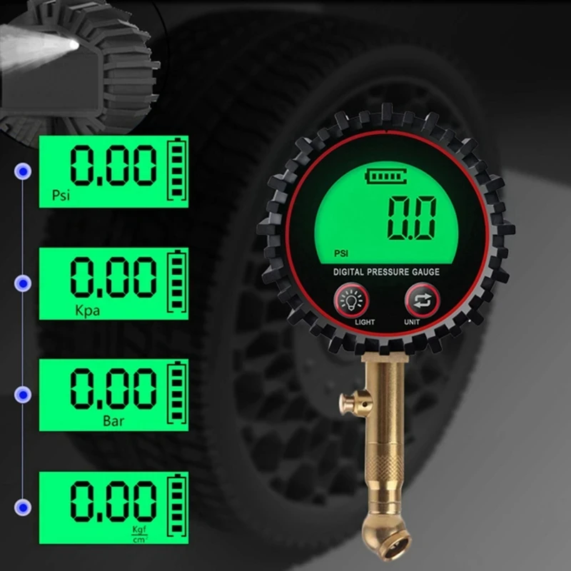 Manomètre numérique rétro4.2 p - Digital Tire Pressure Gauge Rechargeable avis et prix