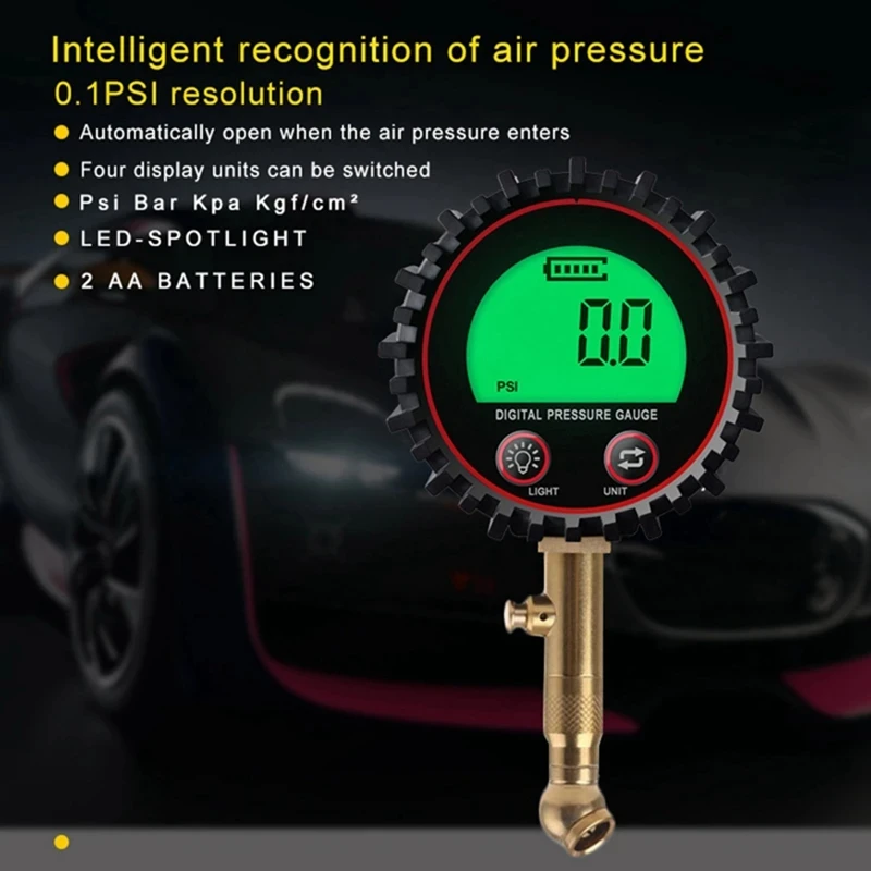 Manomètre numérique rétro4.2 p - Digital Tire Pressure Gauge Rechargeable avis et prix