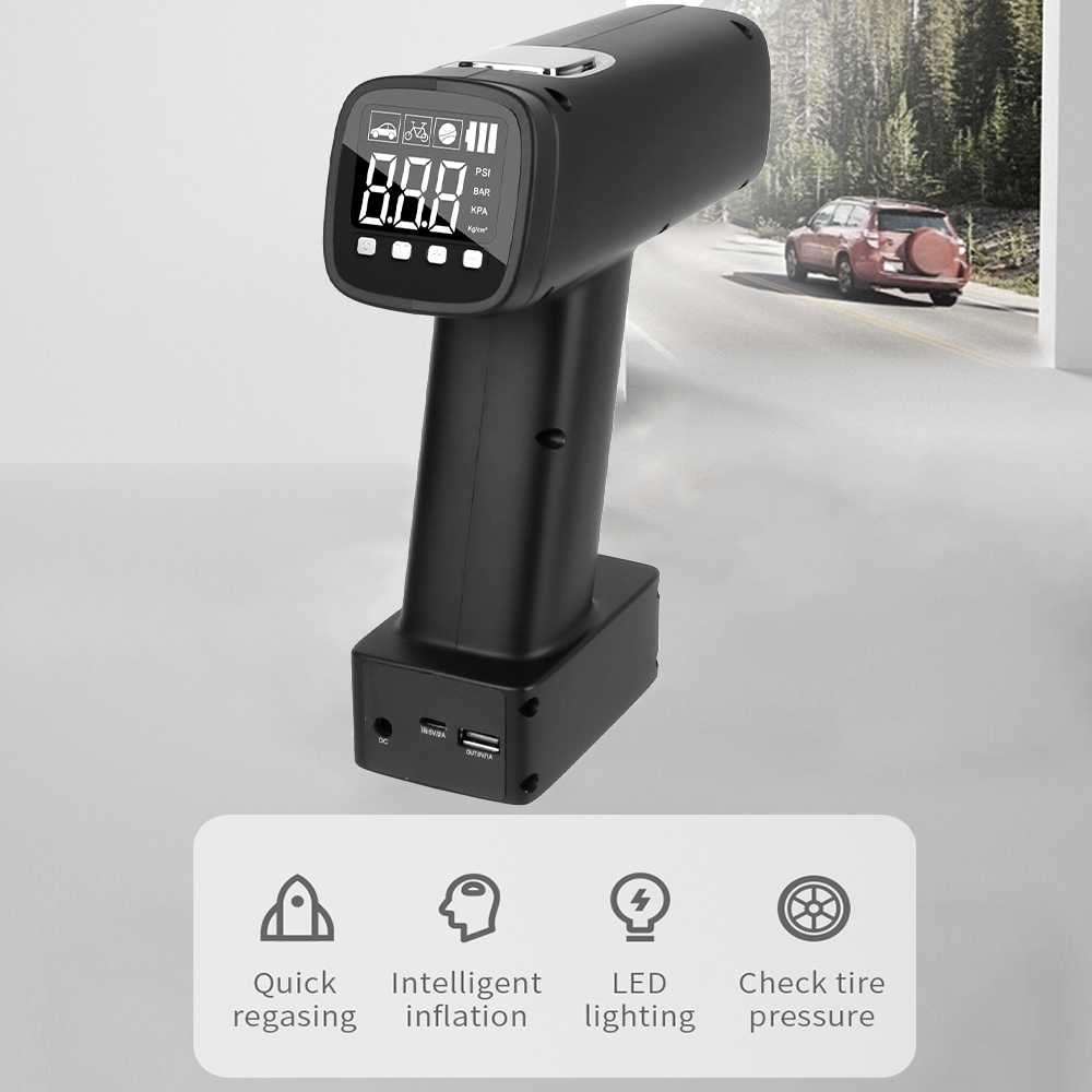 Gonfleur de pneu de voiture Po - Portable Air Compressor 12V Digital avis et prix