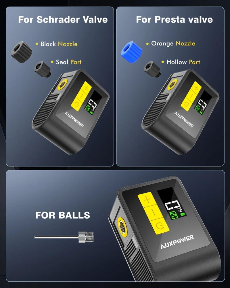 Mini pompe à Air électrique 12 - Portable Air Compressor 12V Digital avis et prix