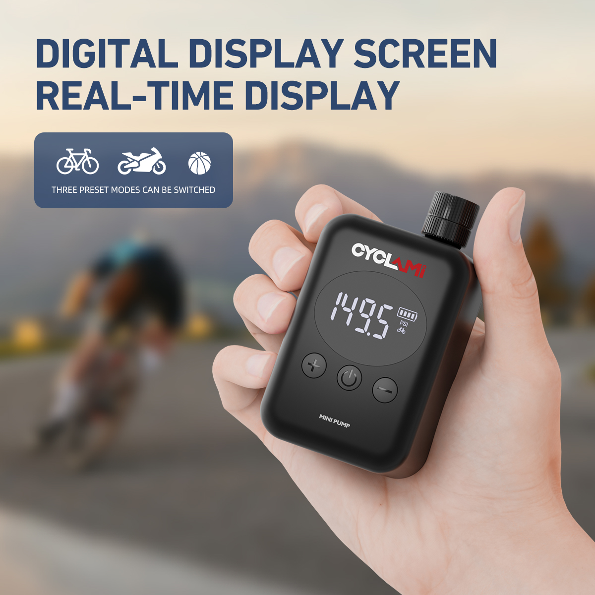 CYCLAMI-Pompe à air électrique - Digital Tire Pressure Gauge Rechargeable avis et prix