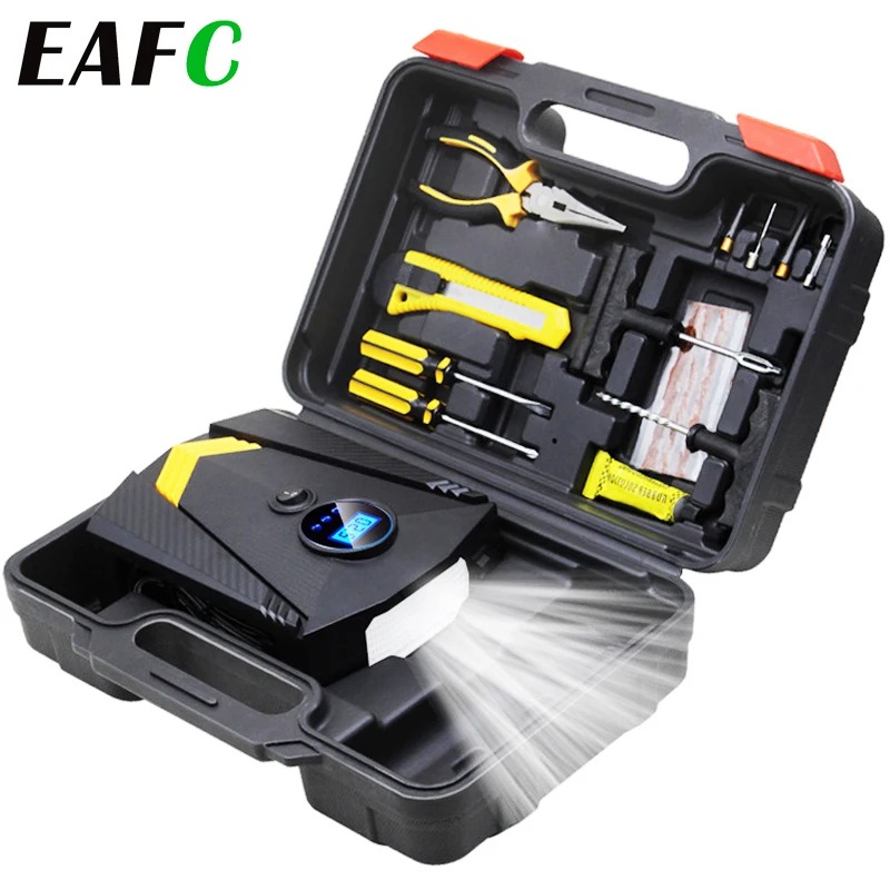 EADavid-Pompe de compresseur d - Portable Air Compressor 12V Digital avis et prix