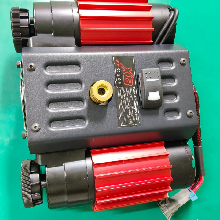 Compresseur d'air double 12V C - Car Tire Inflator 4X4 Offroad avis et prix