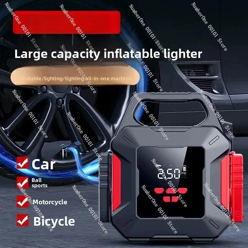 Démarreur de voiture d'urgence - Portable Air Compressor Jump Starter Combo avis et prix