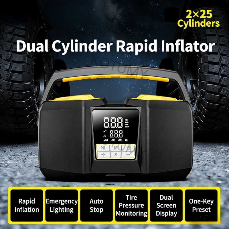 Gonfleur de pneus pour SUV tou - Tire Inflator Dual Cylinder avis et prix