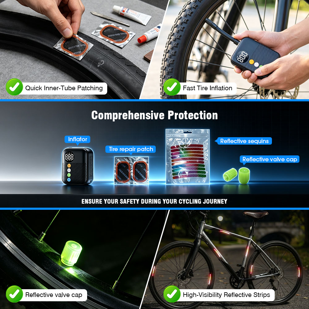 Pompe à vélo sans fil CARSUN M - Cordless Tire Inflator 150Psi avis et prix