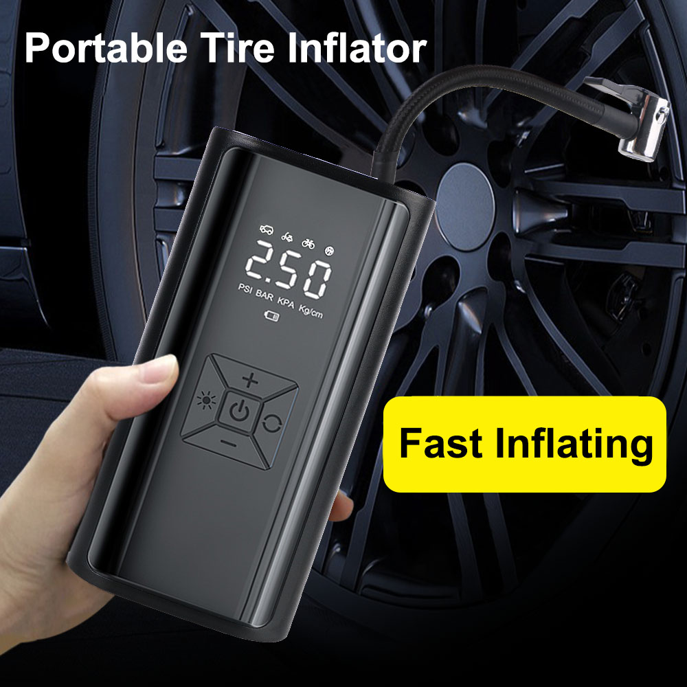 Compresseur d'air portable san - Digital Tire Pressure Gauge Rechargeable avis et prix